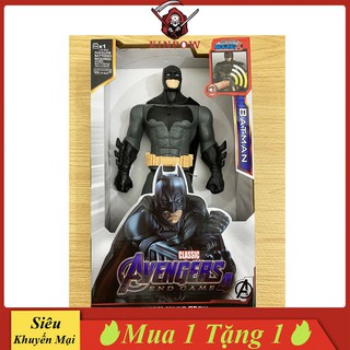Đồ Chơi Mô Hình Batman KINPOW Nhựa Đặc Cao 30cm Có Đèn Led Đỏ Và Phát Nhạc