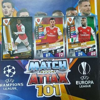 Bộ 3 thẻ Arsenal – Match Attax 101 mới 2020