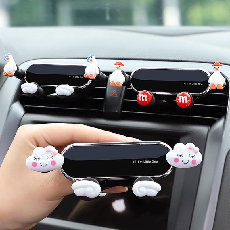 Giá đỡ điện thoại gắn lỗ thông gió xe hơi thiết kế dễ thương tiện dụng