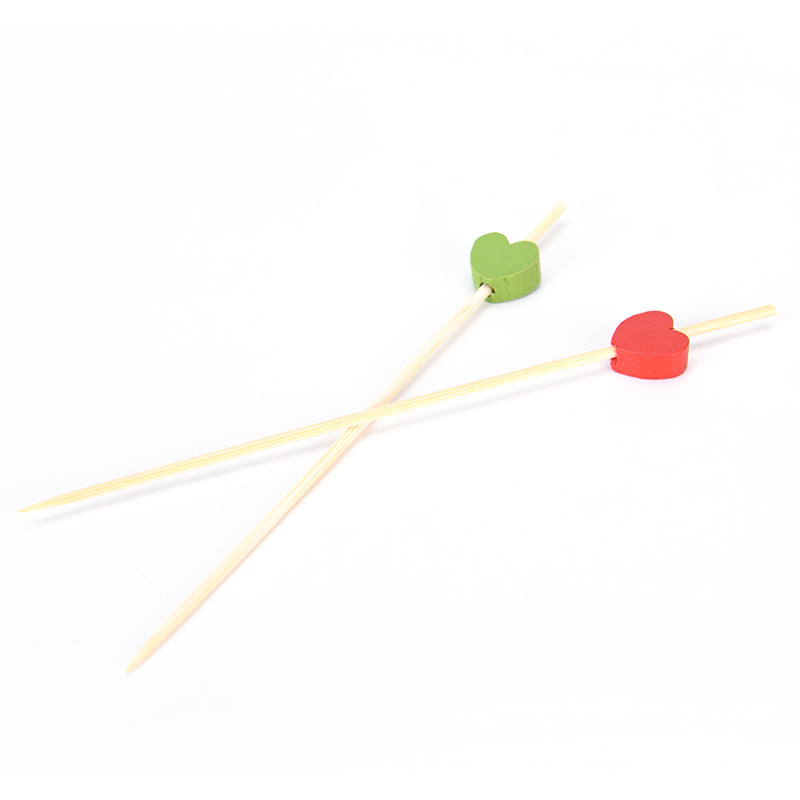 Bộ 100 Que Gỗ Trang Trí Cocktail Hình Trái Tim