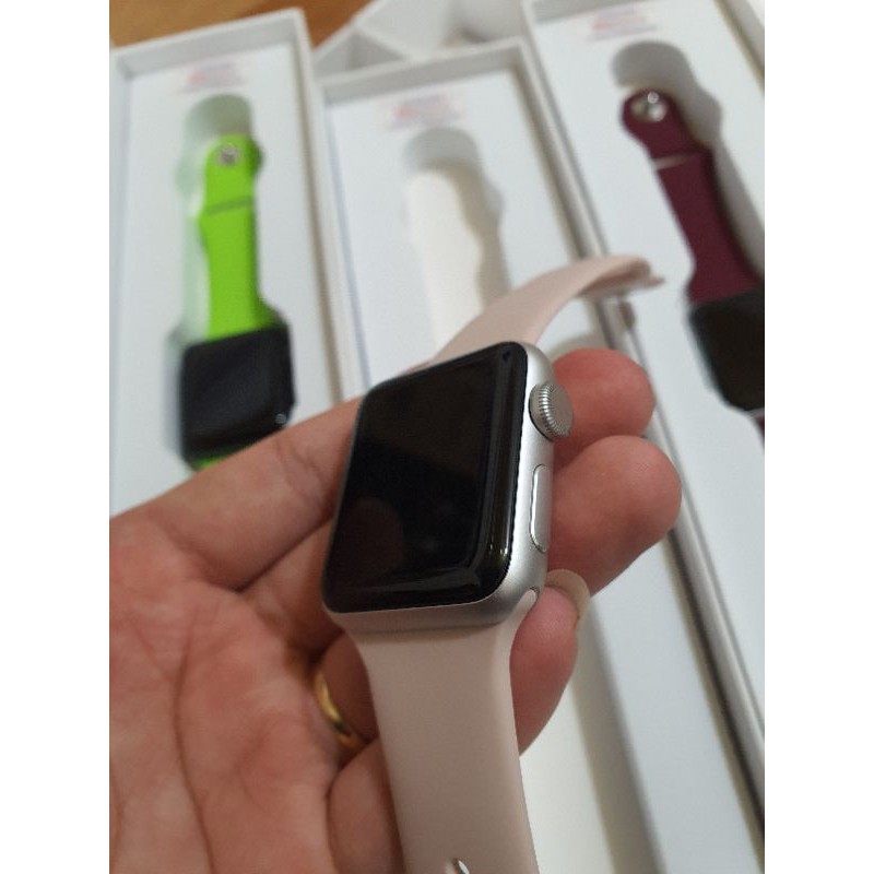 (CHÍNH HÃNG) apple watch series 3 nhôm 38 42 gps (Tặng dây sạc zin và dây đeo caosu)