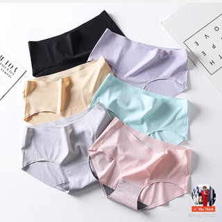 Quần lót nữ su gân tăm kháng khuẩn cạp vừa không đường may, có size lớn FLQ09 truongthihong99