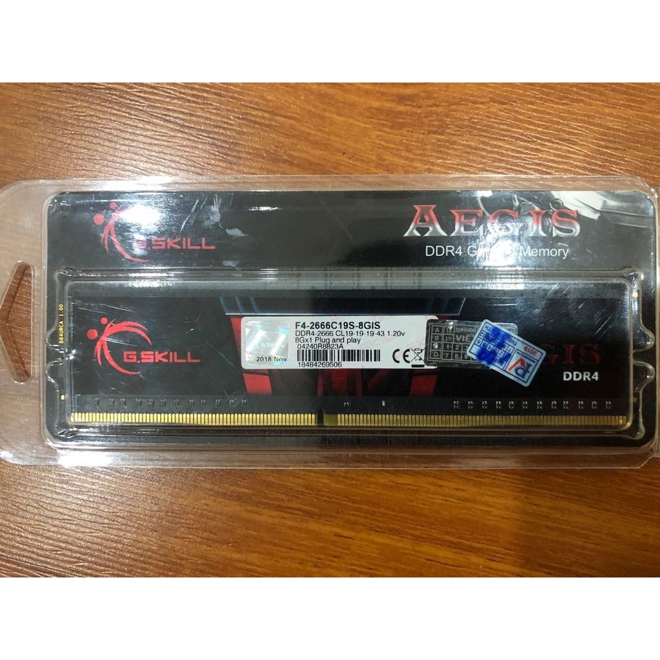 RAM desktop G.SKILL Aegis F4-2666C19S-8GIS (1x8GB) DDR4 2666MHz