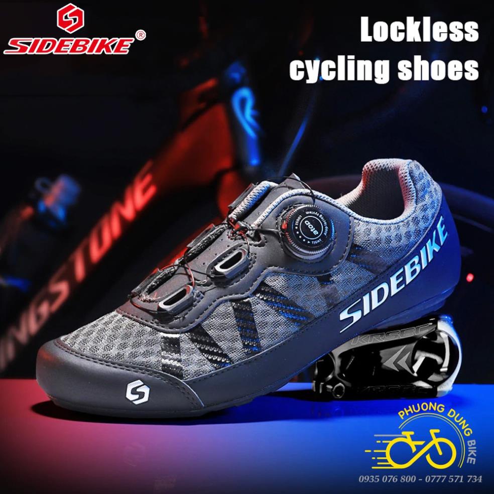 Giày đi xe đạp thể thao Road, MTB SIDEBIKE SD-014 - Khóa Vặn (Không Can) 🚣