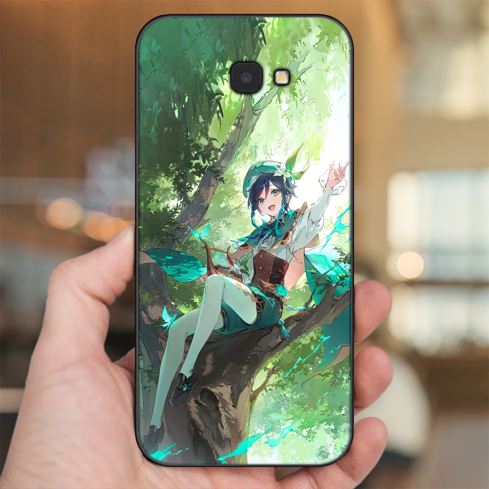 Ốp lưng Samsung J4 Plus viền đen in hình Venti Genshin Impact