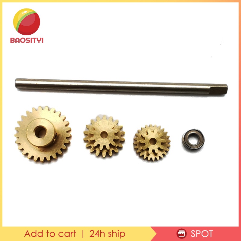 Bộ 3 Bánh Răng Hợp Kim 1 / 10 19T 24T 26T Cho WPL D12 RC DIY