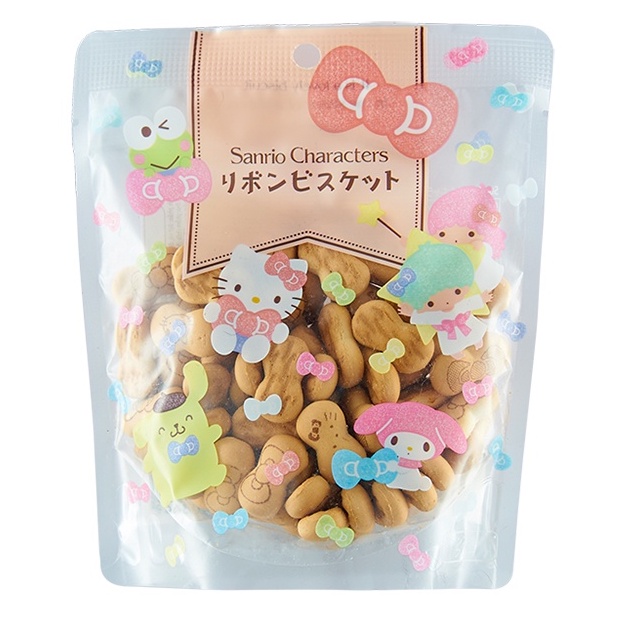 3 Gói bánh qui nơ Sanrio Hokka Nhật 50g, hình nhân vật dễ thương, hương thơm lúa mì, tan chảy khi ăn