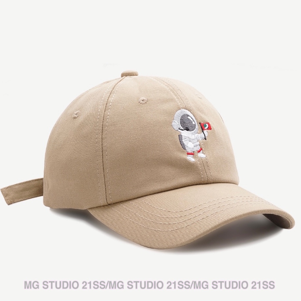 Mũ Lưỡi Trai MG STUDIO Thêu Hình Phi Hành Gia 5 Màu Tùy Chọn