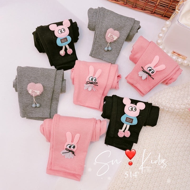 Quần dài bé gái, quần legging cho bé chất cotton co giãn 4 chiều mềm mại, thoải mái Xuân Cường Kids size từ 7 đến 20kg