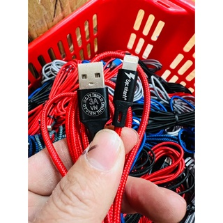 Dây cap sạc bọc dù chân ip-tyc-micro (Dây 2m)