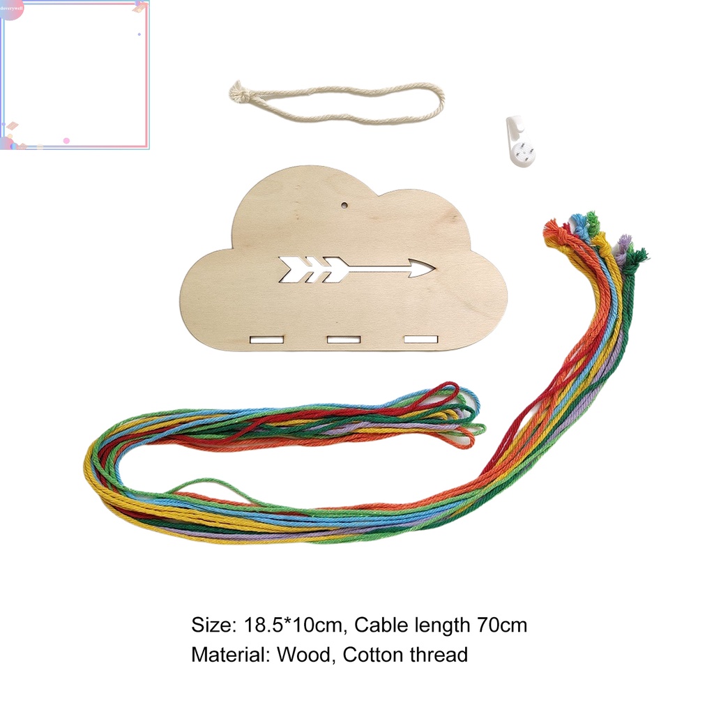 Giá treo kẹp tóc hình đám mây nhiều màu sắc dễ thương