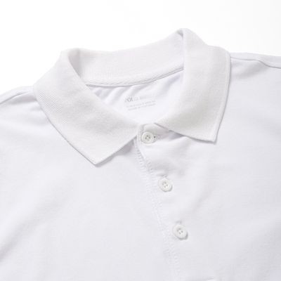 Áo thun polo nam POLOSHIRT trắng phối thân cổ bẻ tay ngắn lỡ PLS02 - Leo Vatino