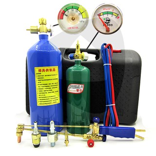 Bộ gió đá mini gồm mỏ hàn và cắt, bình gas và dụng cụ - không có khí sẵn