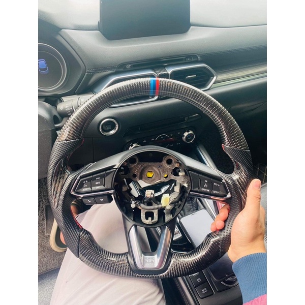 Vô lăng cacbon nguyên chiếc Mazda 2, 3, cx5, cx8
