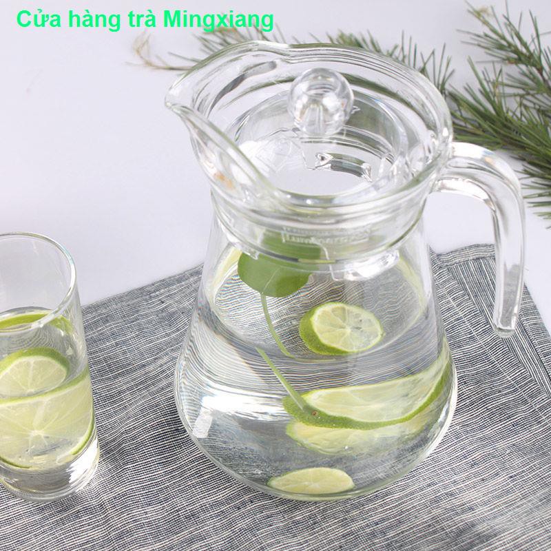 ống hút inox> le meiya thủy tinh ấm đun nước lạnh đặt bộ trà hộ gia đình miệng vịt uống cốc11