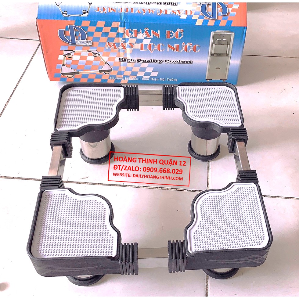 CHÂN ĐỠ MÁY LỌC NƯỚC ĐA NĂNG CÓ ĐIỀU CHỈNH TỪ 28cm-40cm - Hàng inox đẹp