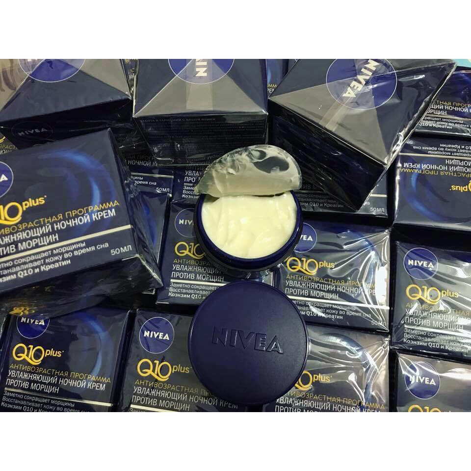 Kem nuôi dưỡng chống nhăn NIVEA Q10 POWER ANTI – RIDES FERMETE ( ban đêm )