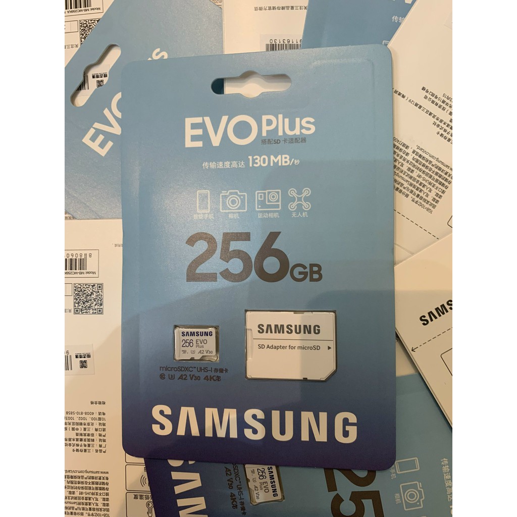 Thẻ nhớ MicroSD Samsung Evo Plus 256Gb / 512Gb U3 - bảo hành 5 năm