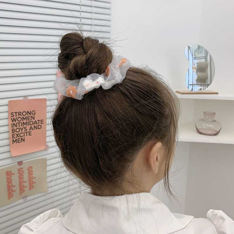 Băng Đô Cài Tóc Thêu Hoa Đáng Yêu Thời Trang JP6