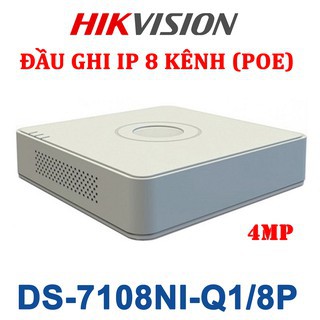 ĐẦU GHI HÌNH CAMERA IP 8 KÊNH POE HIKVISION DS-7108NI-Q1/8P- HÀNG CHÍNH HÃNG- BẢO HÀNH 24 THÁNG