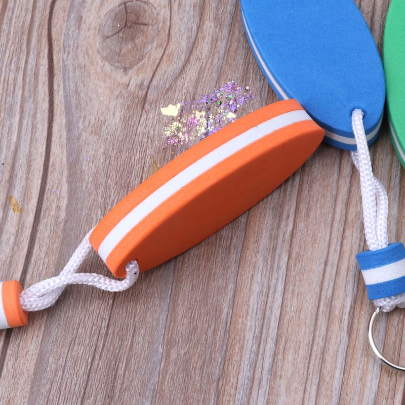 Móc Chìa Khóa Nổi Hình Oval Bằng Xốp 5 Màu Tùy Chọn