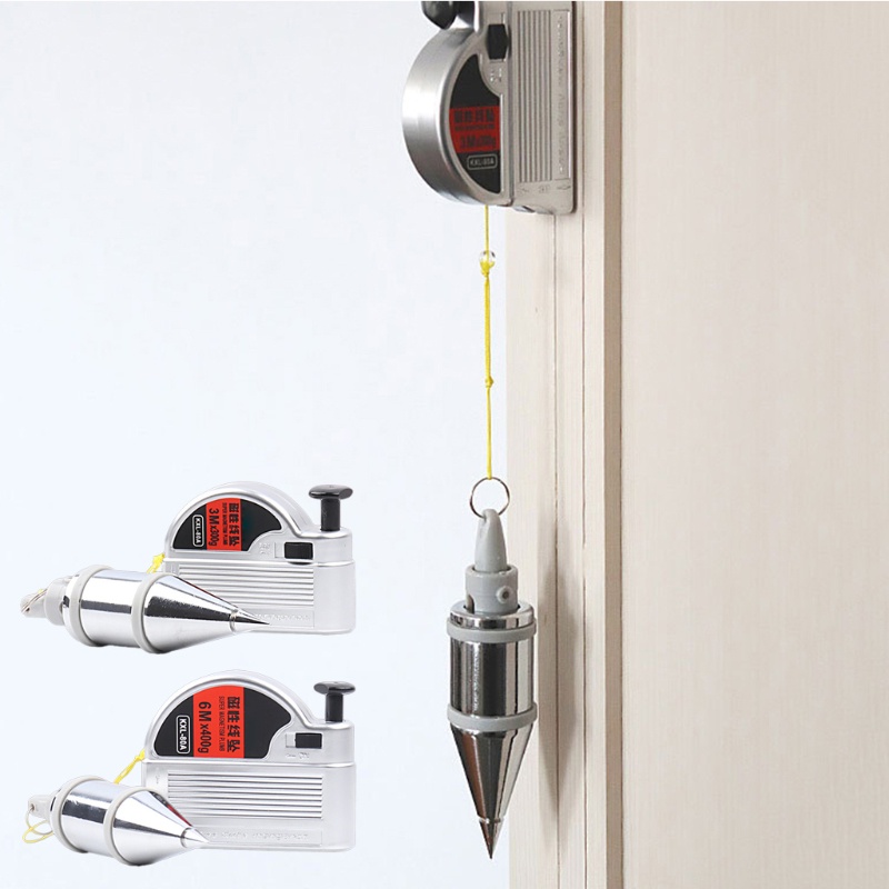 R * 6m Từ Plumb Bob Line Dụng Cụ Đo Cân Bằng Dọc Nylon