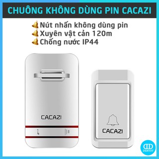 Chuông Cửa Không Dùng Pin Chống Nước CACAZI V027G