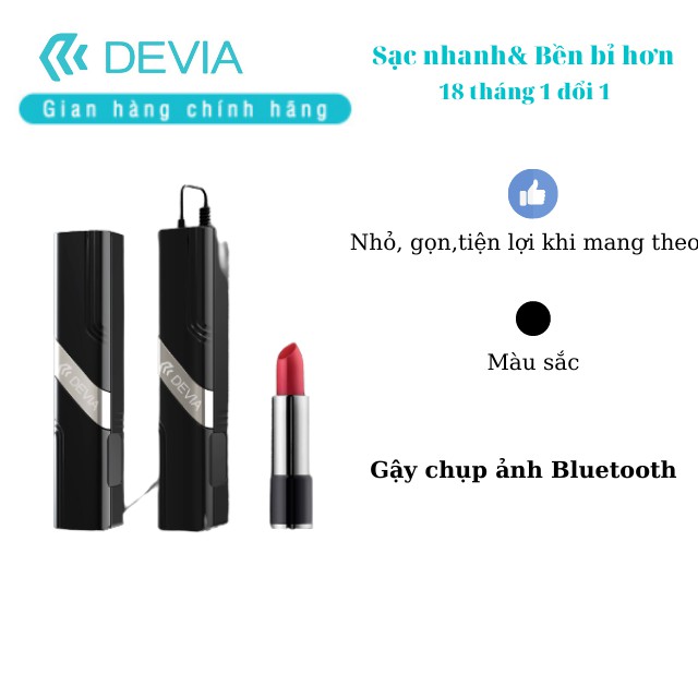 [Mã BMBAU50 giảm 10% đơn 99k] Gậy chụp ảnh bluetooth Devia Leisure mini- hàng chính hãng