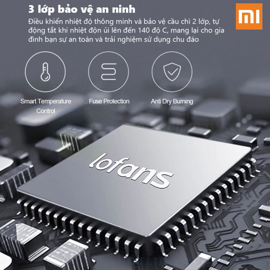 Bàn là hơi nước cầm tay Xiaomi GT 306LW, công suất 1200W, bàn ủi hơi nước mini ủi thẳng mọi chất liệu vải.