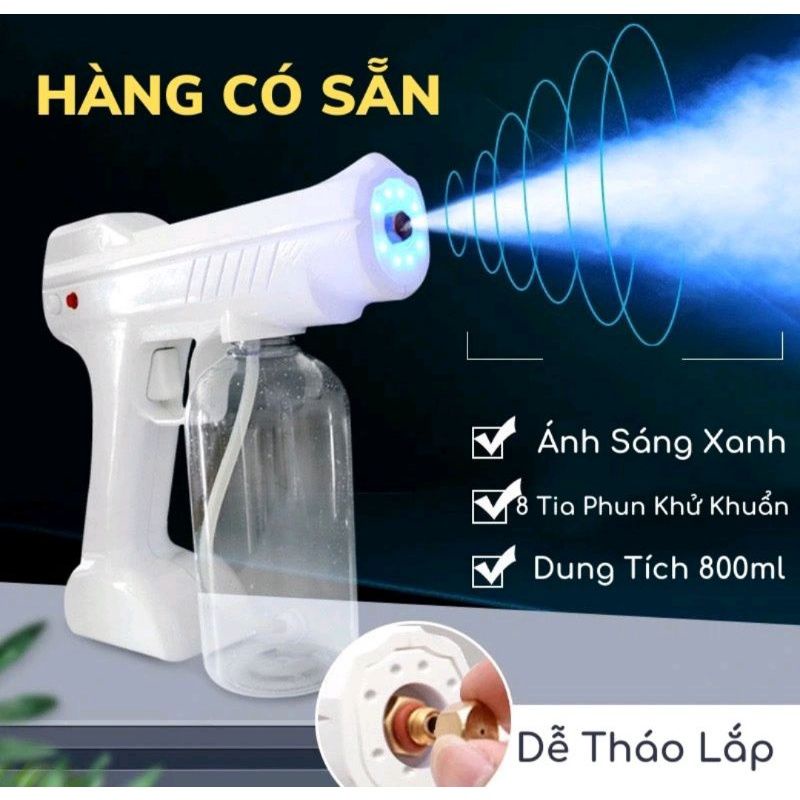 Máy/thiết bị khử khuẩn/sát khuẩn phun sương nano cầm tay/ không dây hiệu quả trong mùa dịch và trong cuộc sống