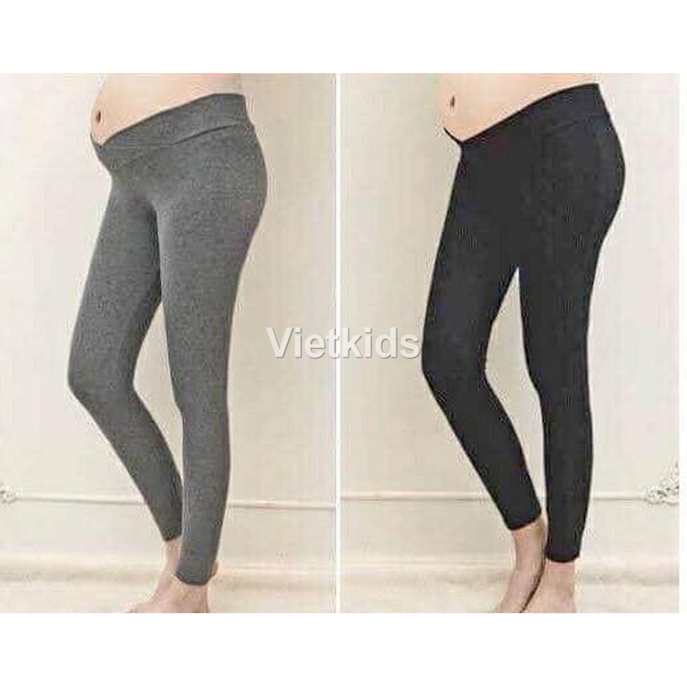 Quần legging thun cạp chéo công sở cho bà bầu(thun mềm và đẹp)