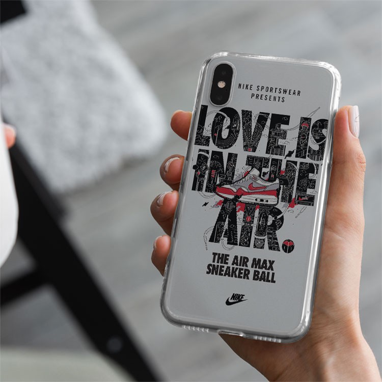 Ốp lưng LOVE IS IN THE AIR SNEAKER BALL NIKE cho Iphone 5 6 7 8 Plus 11 12 Pro Max X Xr NIKPOD00280