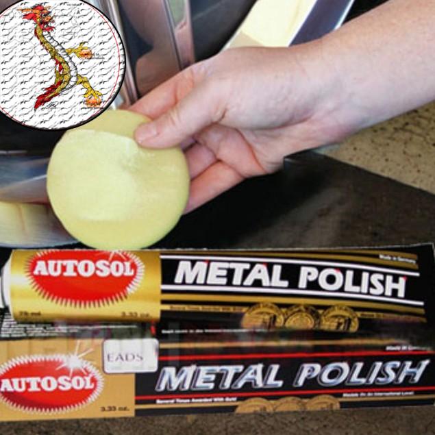 [Có sẵn] Kem đánh bóng kim loại Autosol Metal Polish 75ml (Made in Germany), vệ sinh đánh bóng cổ pô xe máy với Autosol