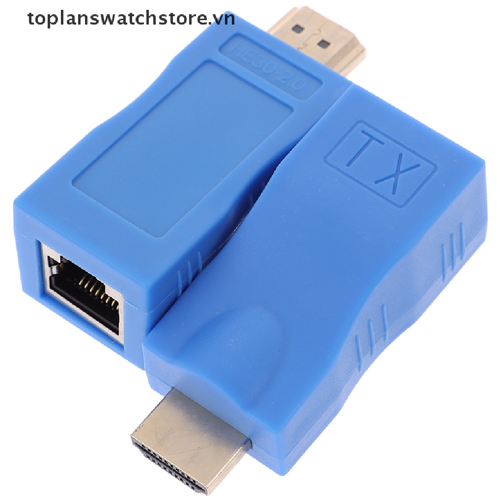 Set 2 Đầu Nối Dài Dây Cáp Mạng LAN 1080P HDMI Sang RJ45 6