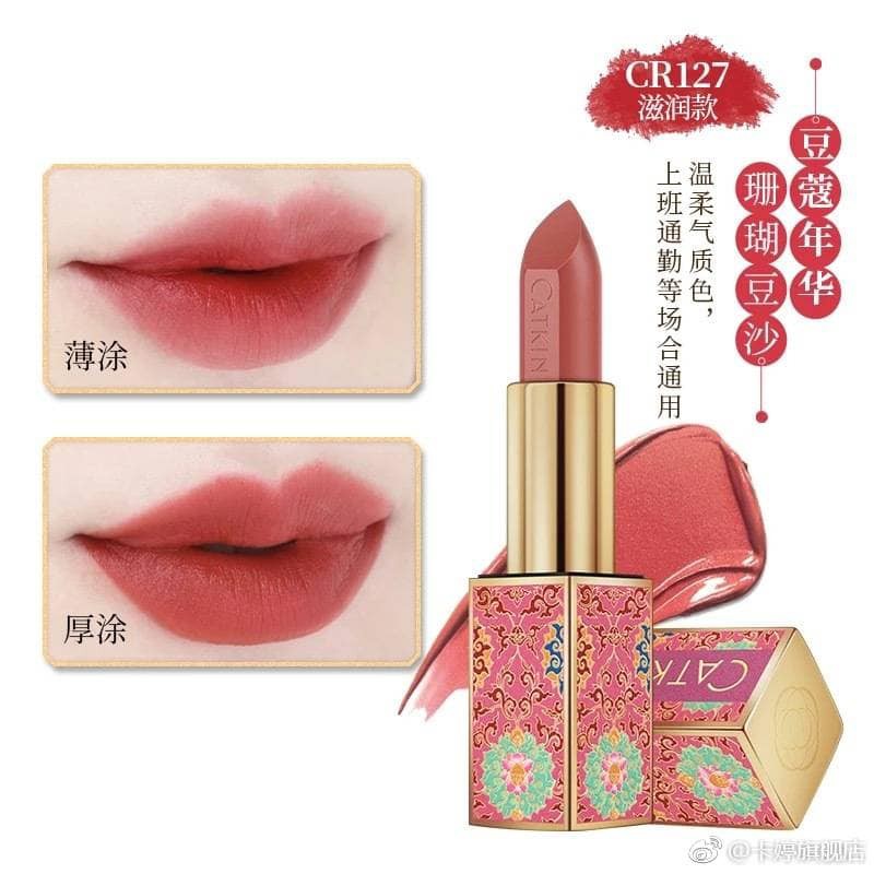 CATKIN-  Son lì cổ trang có dưỡng  - CR127. Buddy Beauty - Hồng Nude nhẹ nhàng