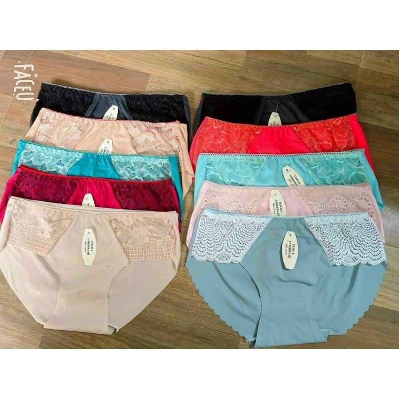 Quần lót nữ su ren đẹp, mềm mại, quần Chip Thái thông hơi co giãn mềm mịn sexy