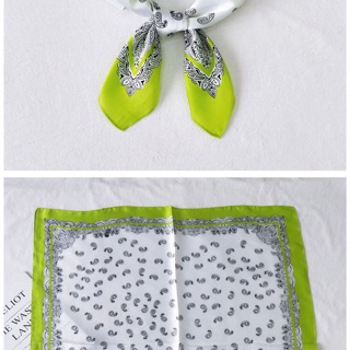 Khăn bandana lụa Khăn lụa vuông size 70x70cm Khăn choàng cổ thanh lịch