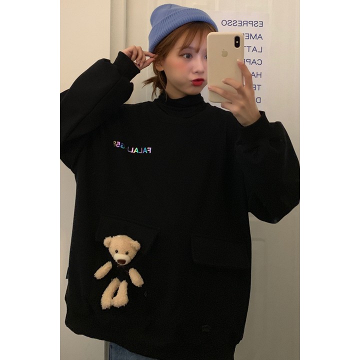 Áo Sweater Nam Nữ Fala Kèm Gấu Bông Chất Nỉ Ngoại -  Áo Thu Đông Có Ảnh Thật Tự Chụp + Video + Đánh Giá Unisex X.Store