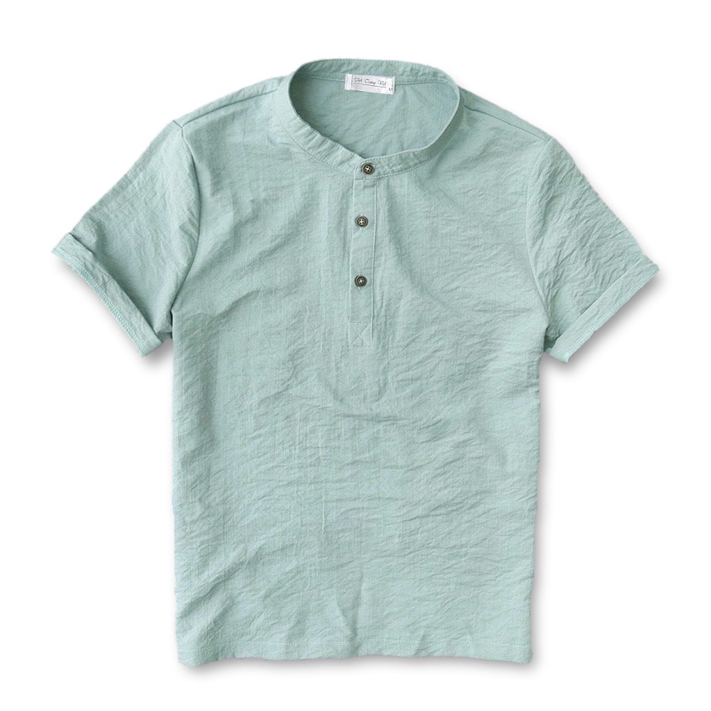 Áo đũi nam cổ tàu cộc tay LT.SPORT Áo nam mặc nhà đi chơi du dịch