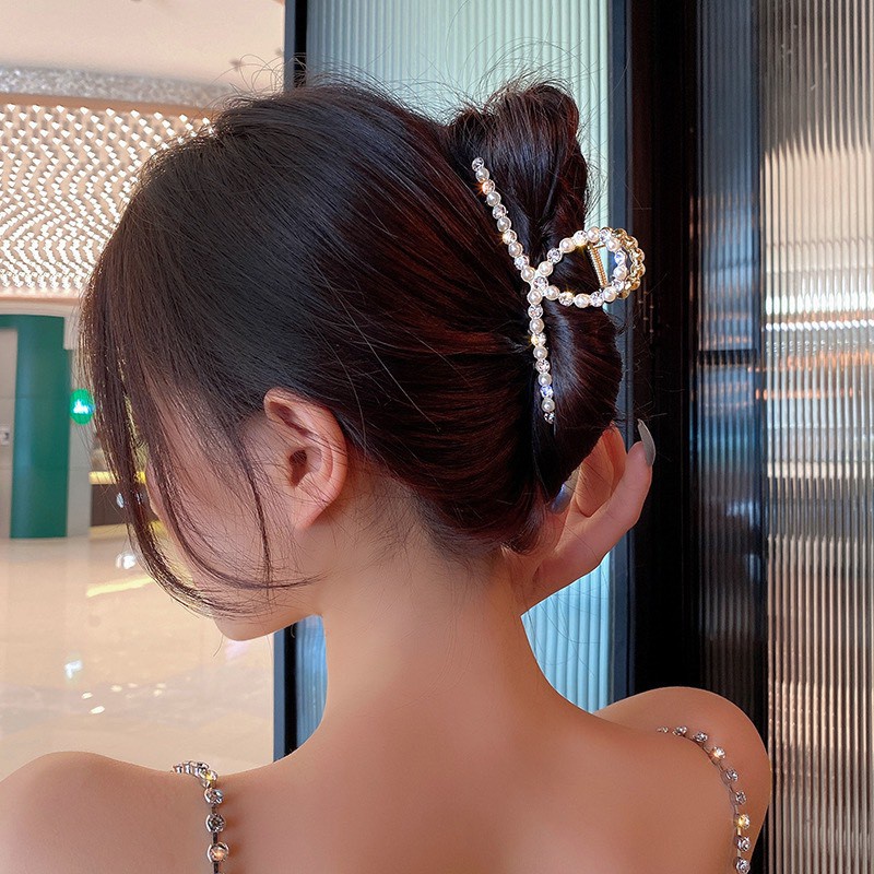 Kẹp Tóc Nữ ❤️FREESHIP❤️ Kẹp Tóc Kim Loại Gắn Đá - Ngọc Trai nhân tạo sang trọng phong cách Hàn Quốc xinh xắn cho nữ