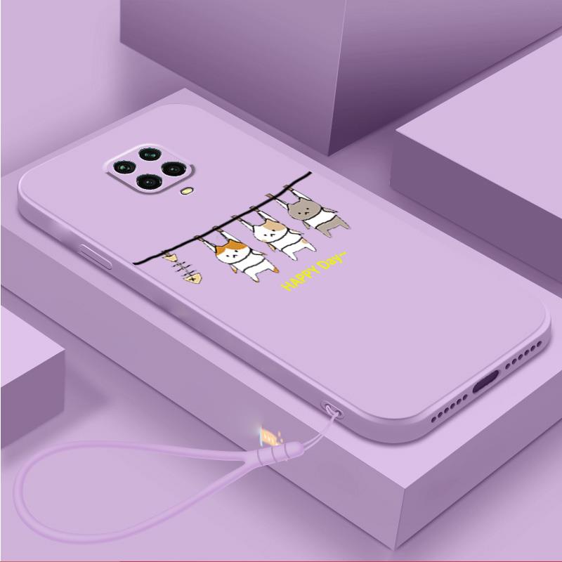 Ốp lưng REDMI NOTE 9S XIAOMI REDMI NOTE 9 PRO Ốp Điện Thoại Silicon Mềm Mịn Thiết Kế Hình Mèo LSMM01 Cho REDMI NOTE 9S XIAOMI REDMI NOTE 9 PRO viền vuông cute
