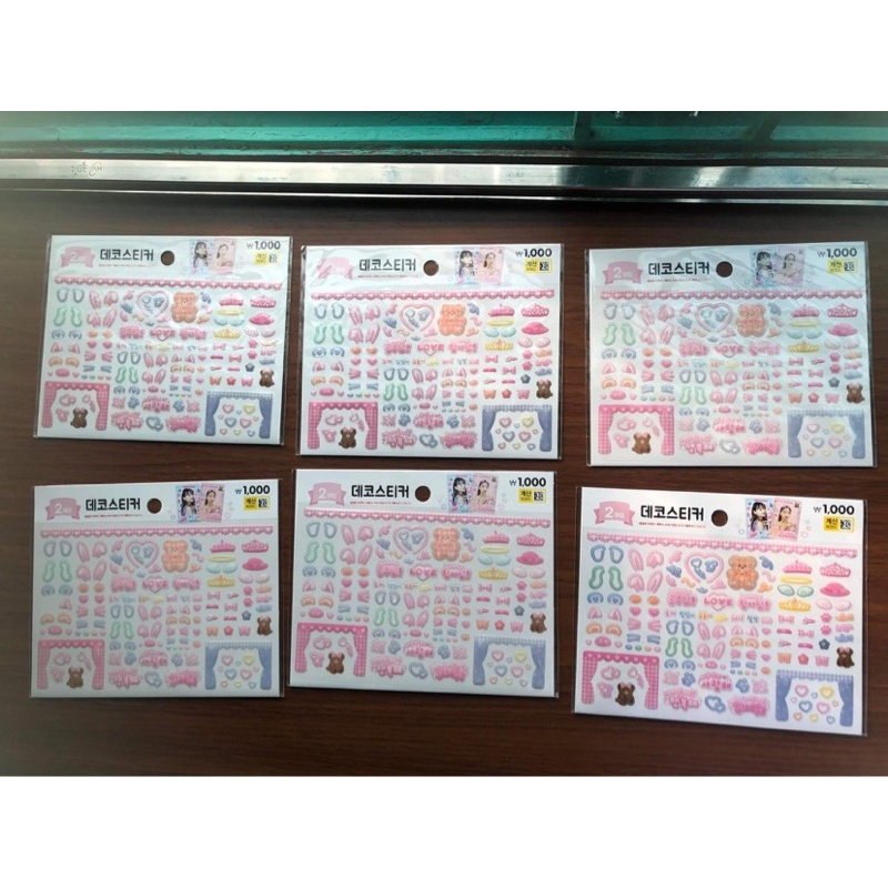 Hình dán/sticker trang trí Daiso Hàn Quốc