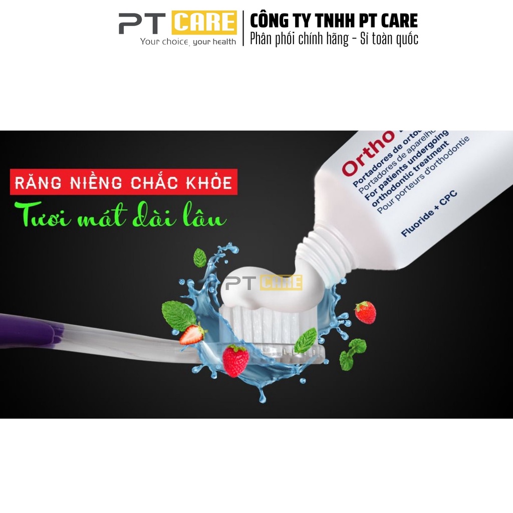 PT CARE | Kem Đánh Răng Dành Cho Răng Niềng Ortho Kin 75ml