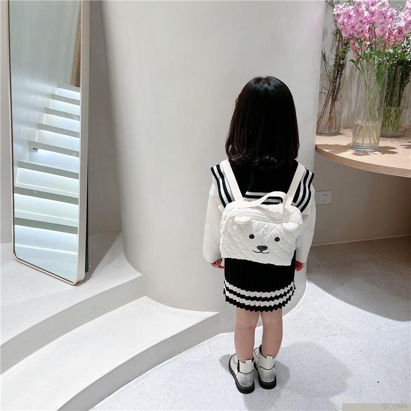 Balo đi học hình gấu hoạt hình dễ thương cho trẻ mẫu giáo