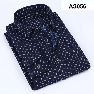 Áo sơ mi chấm bi dài tay cao cấp AS056