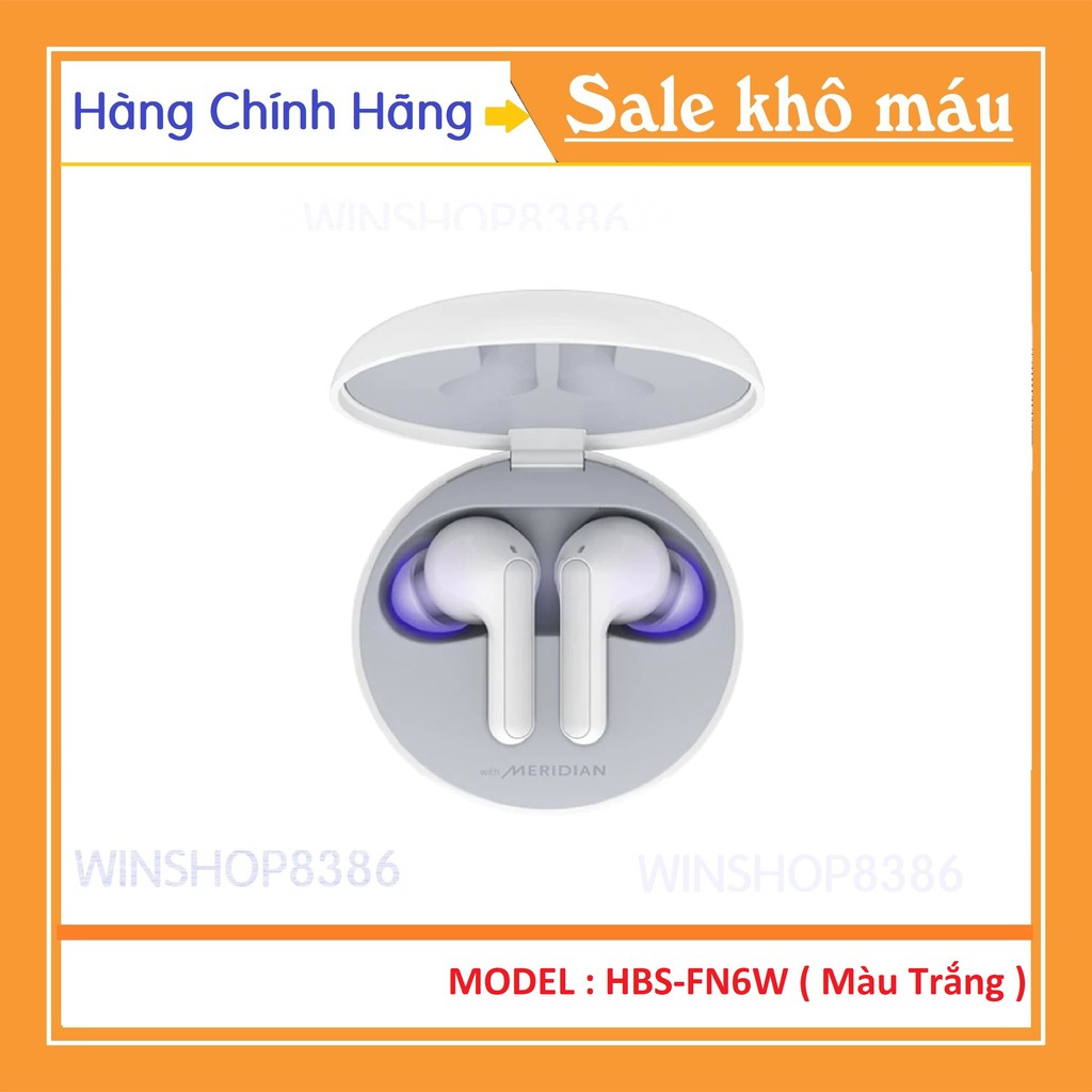 Tai nghe không dây LG Tone Free HBS-FN6 Màu Trắng - 100% Hàng Chính Hãng