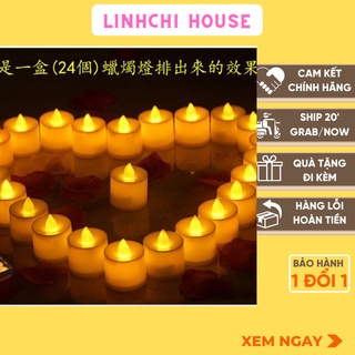 Nến sáng chạy pin 💖𝑭𝑹𝑬𝑬𝑺𝑯𝑰𝑷💖 Nến điện tử chạy pin- Linhchi House