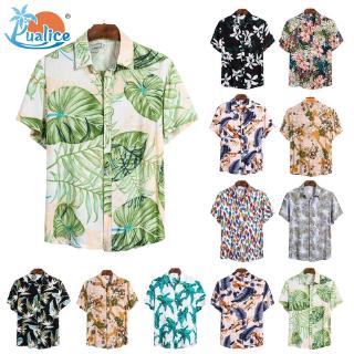 Áo sơ mi nam ngắn tay in họa tiết thời trang