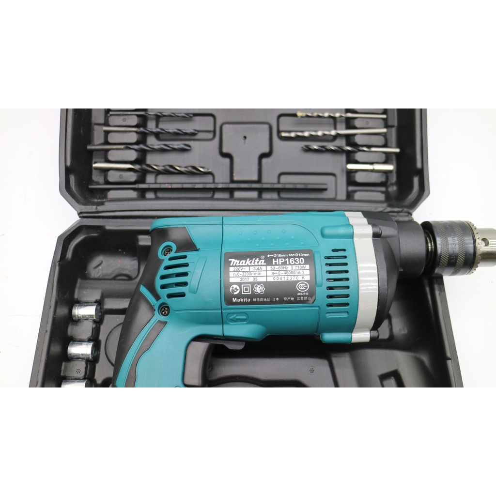 Máy khoan điện cầm tay 710W 13MM kèm phụ kiện tiện dụng đa năng