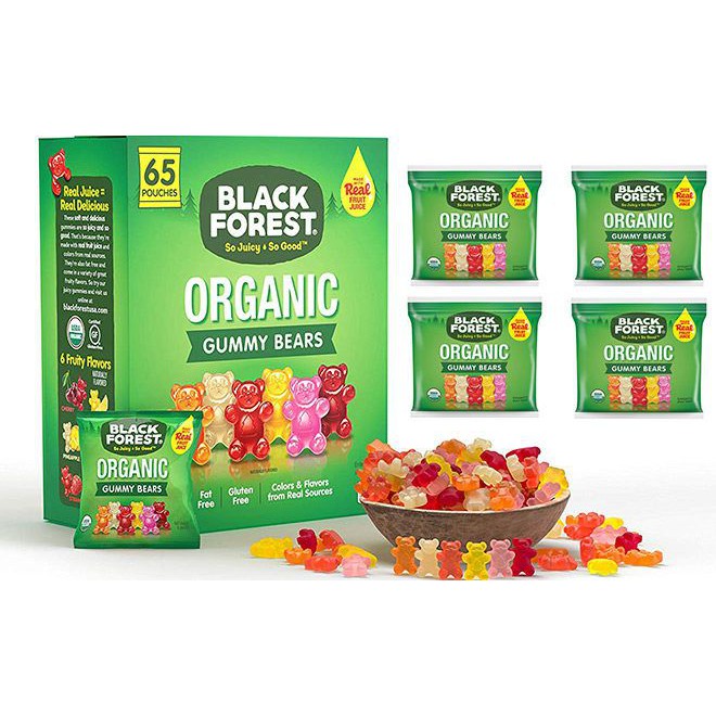 [Mã 66FMCGSALE hoàn 8% đơn 500K] Kẹo dẻo hữu cơ Gummy Bears - Black Forest